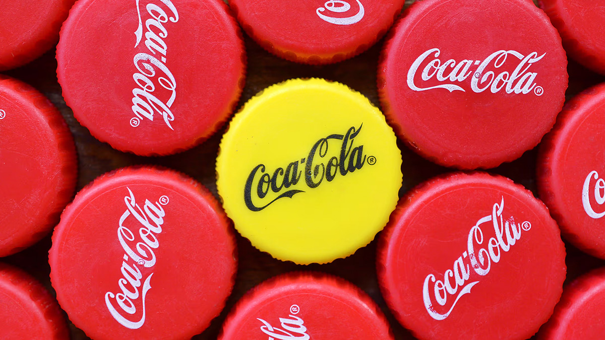 Why do some Coca-Cola bottles have a yellow cap?