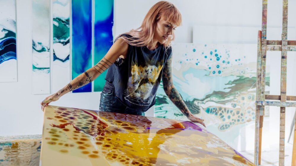 Artist Emma Lindström collaborates with Brandy de Jerez 1866 for a limited edition that is an