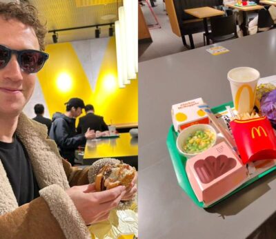 Mark Zuckerberg is such a fan of McDonald’s Japan that he even asks to be given a star