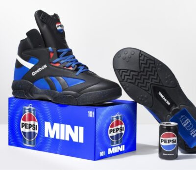 The Sneak’er, the sneakers launched by Saquille O’neal with Pepsi to carry mini cans.