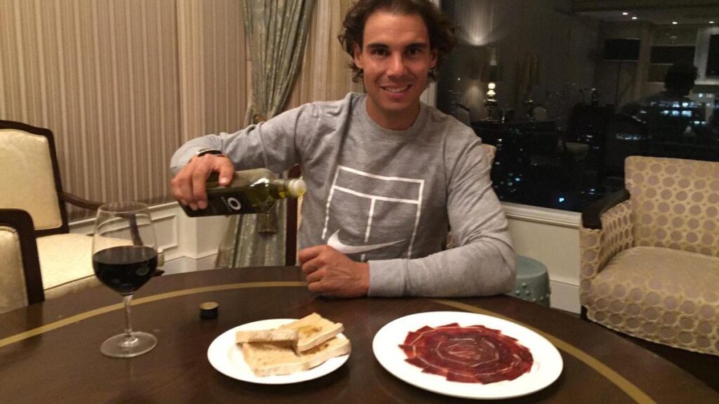Dieta de un campeón mundial como Rafa Nadal.
