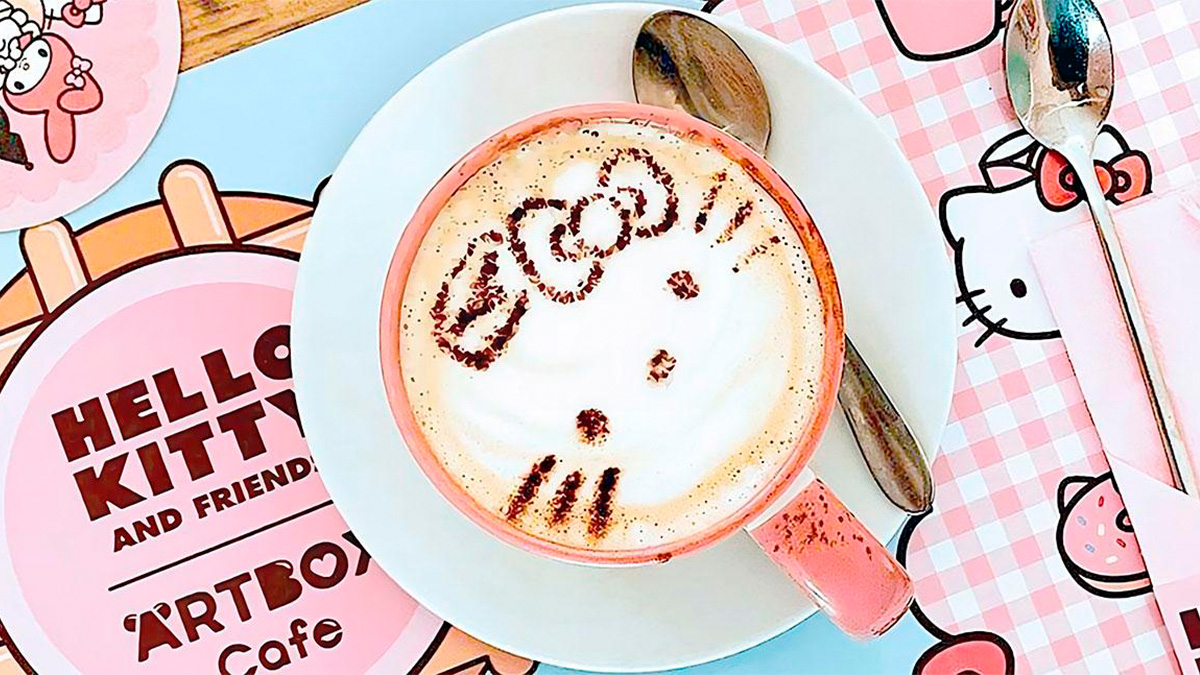 This is the new Hello Kitty cafe in London