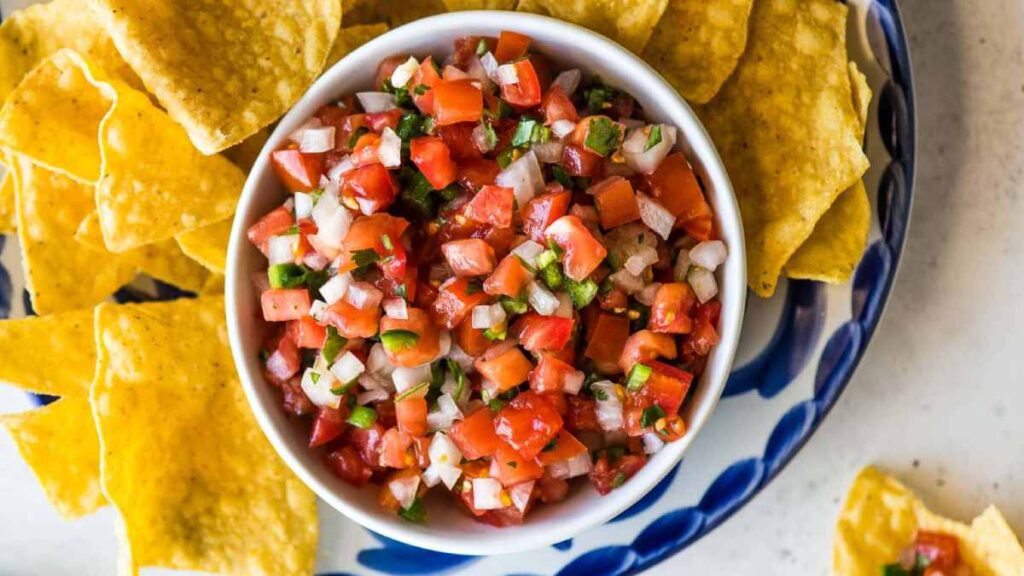 Receta de pico de gallo.