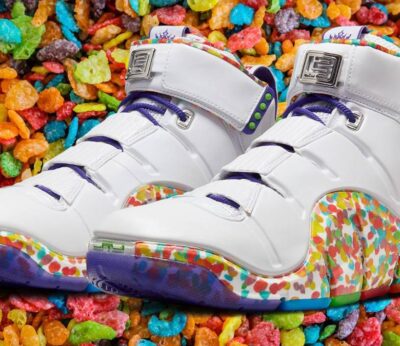 Así es la zapatilla de Fruity Pebbles que llevó Lebron James en sus inicios y que estarán a la venta en Estados Unidos