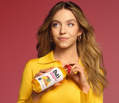 This is Sydney Sweeney’s new collaboration with the Bai drink