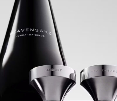 AMBUSH and HEAVENSAKE present two futuristic sake cups