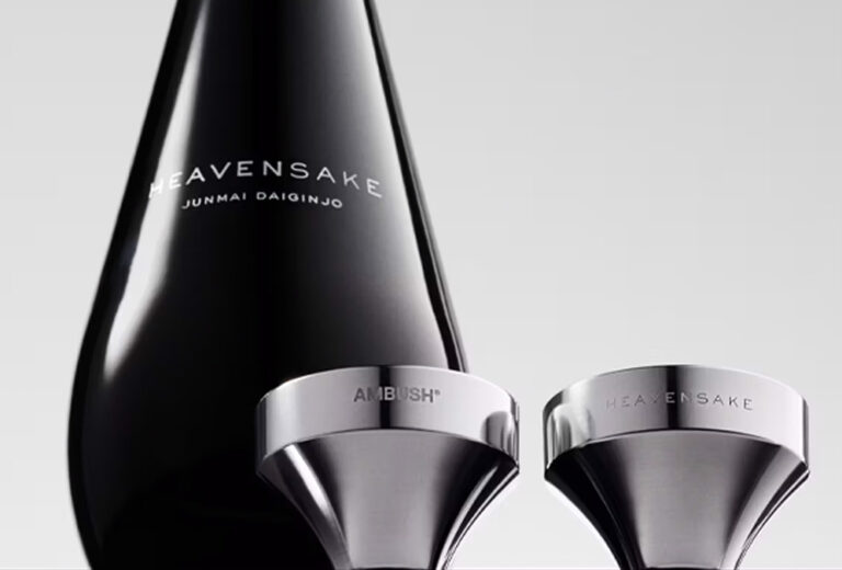 AMBUSH and HEAVENSAKE present two futuristic sake cups