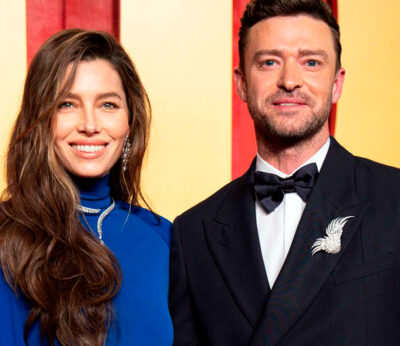 Justin Timberlake and Jessica Biel bring cucumbers to the Oscars