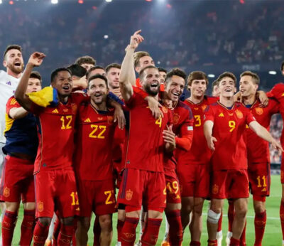 Cornamusa and Azotea Cibeles served the celebration dinner for the Spanish National Soccer Team