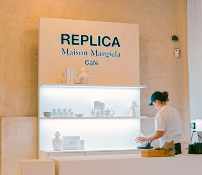 Maison Margiela installs a café inside its pop-up in Madrid