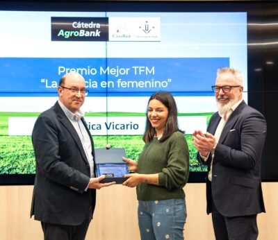 Agro.- Cátedra AgroBank premia un TFM sobre la optimización de la gestión del agua con IA