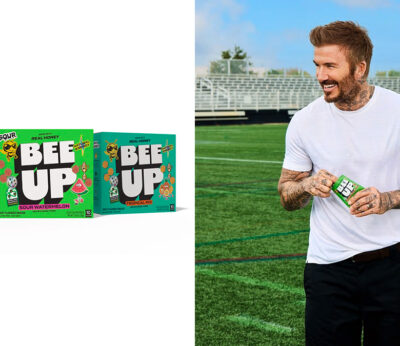 David Beckham unveils a line of honey snacks