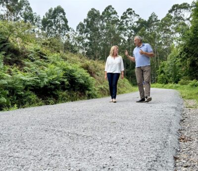 Desarrollo Rural acondiciona un camino en Cos para mejorar la seguridad de los ganaderos