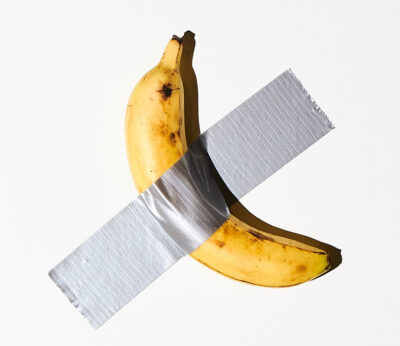 El plátano de Maurizio Cattelan vuelve a ser devorado