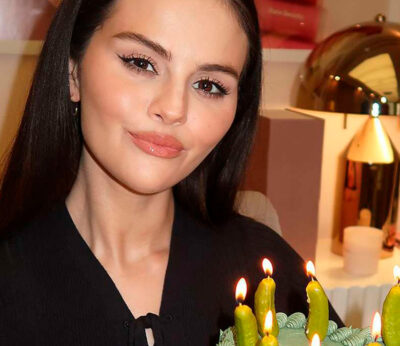 Selena Gomez corona su tarta de cumpleaños con velas de pepinillos