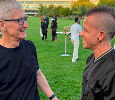 El reencuentro de Dabiz Muñoz y Tim Cook en Apple Park Cupertino