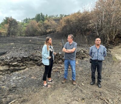 Marcos destaca la inversión en prevención de incendios en Ibias aunque reconoce que las medidas no han sido suficientes