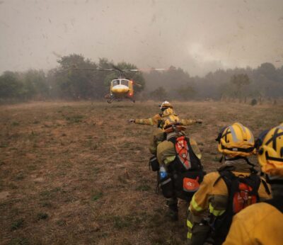 Rural.- Dado de alta el bombero herido en los incendios de Ourense mientras siguen ingresados otros seis brigadistas