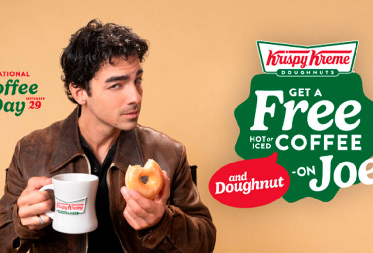 Joe Jonas se asocia con Krispy Kreme para repartir cafés y donuts gratis