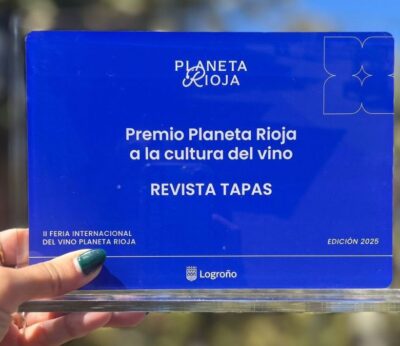 Tapas recibe el premio a la cultura del vino en la  II Feria Internacional del Vino Planeta Rioja