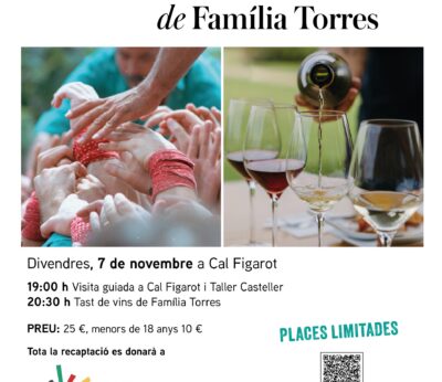 Agro.- Fundació Família Torres y Castellers de Vilafranca (Barcelona) realizan un taller solidario