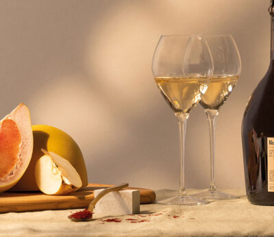 Diego Gallegos brinda por la sostenibilidad con Ruinart