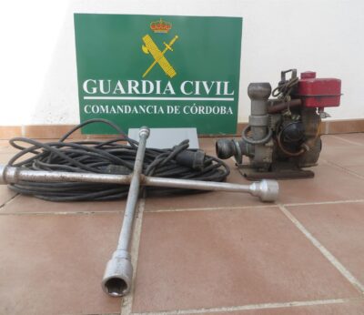 Córdoba.- Sucesos.- Detenidos dos varones acusados de robar en explotaciones agrícolas de Pozoblanco