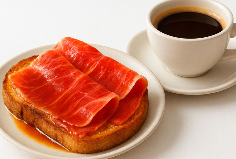 Tostada de jamón bañada en café, el nuevo bizarrismo de Víctor Sanchego