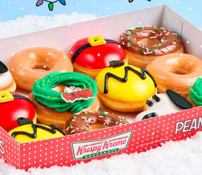Peanuts lleva la fantasía navideña a Krispy Kreme