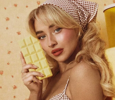 Sabrina Carpenter hornea un perfume de lemon pie