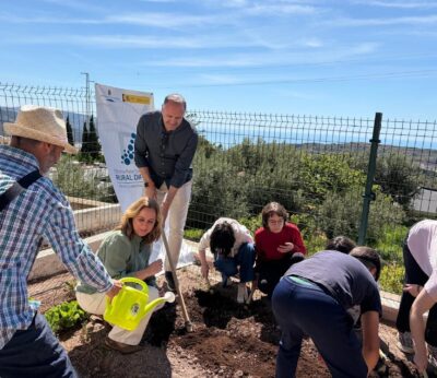 Almería.-Diputación.-Diputación celebra en Felix una nueva jornada de huertos escolares para promover la agroecología