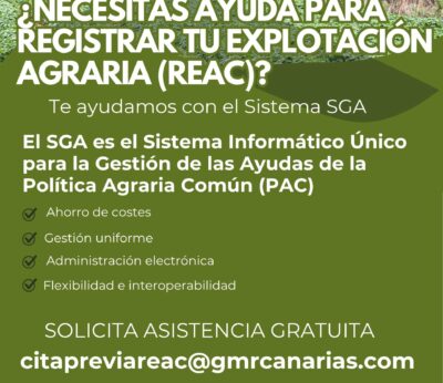 Canarias ofrece un servicio de asistencia administrativa al sector primario para la inscripción de fincas en el REAC